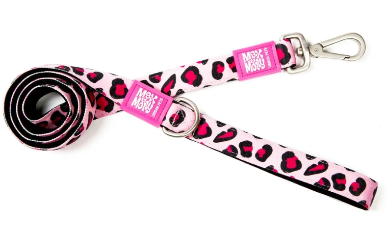 Короткий повідець рожевий леопард - Short Leash Leopard Pink/L