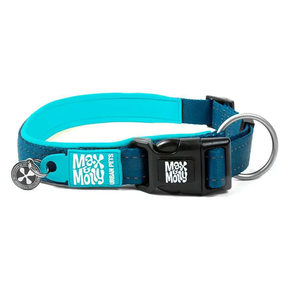 Нашийник для собак блакитний Матрікс Smart ID Collar - Matrix Sky Blue/L