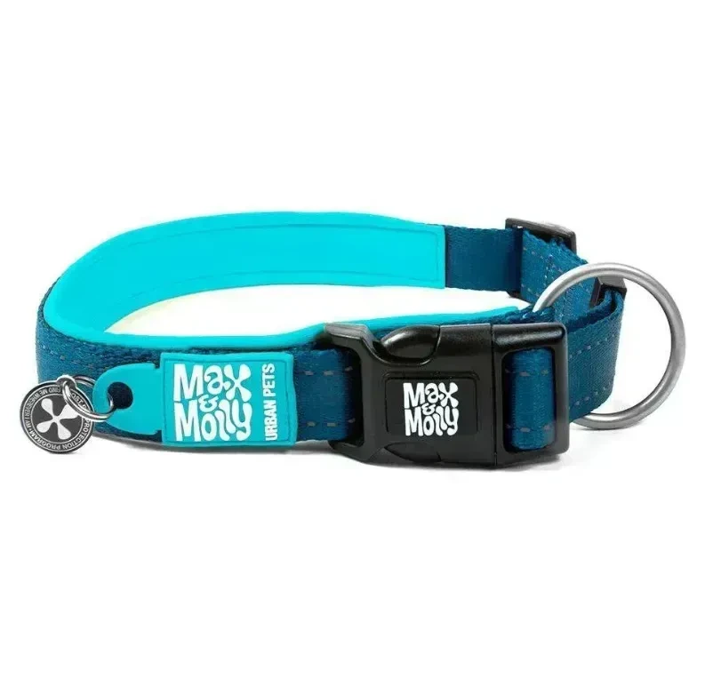 Нашийник для собак блакитний Матрікс Smart ID Collar - Matrix Sky Blue/XS