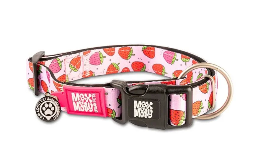 Нашийник для собак Полуниця Smart ID Collar - Strawberry Dream/M