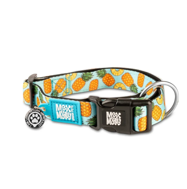 Нашийник для собак Солодкий ананас Smart ID Collar - Sweet Pineapple/S