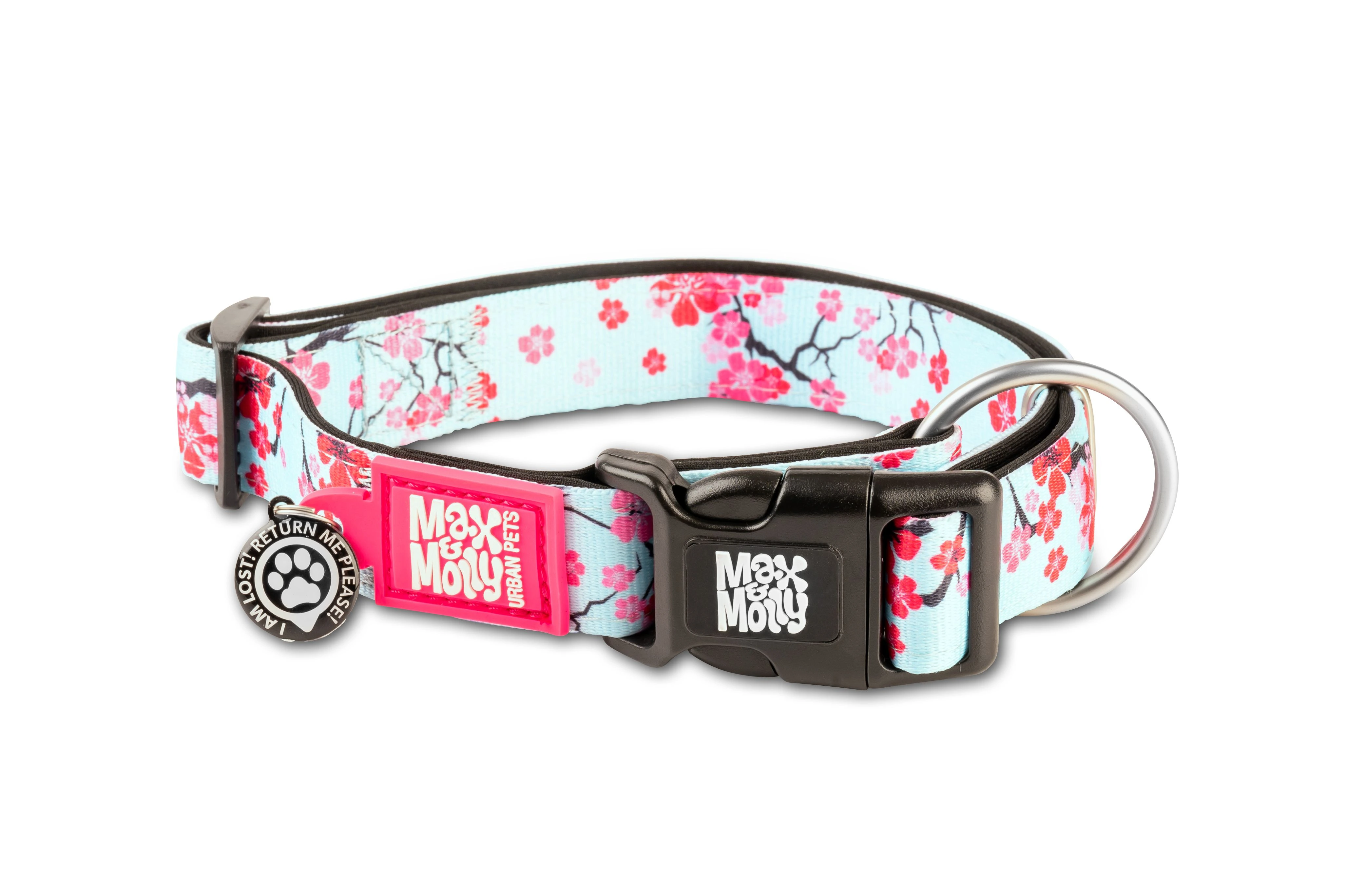 Нашийник для собак Smart ID Collar - Cherry Bloom/M