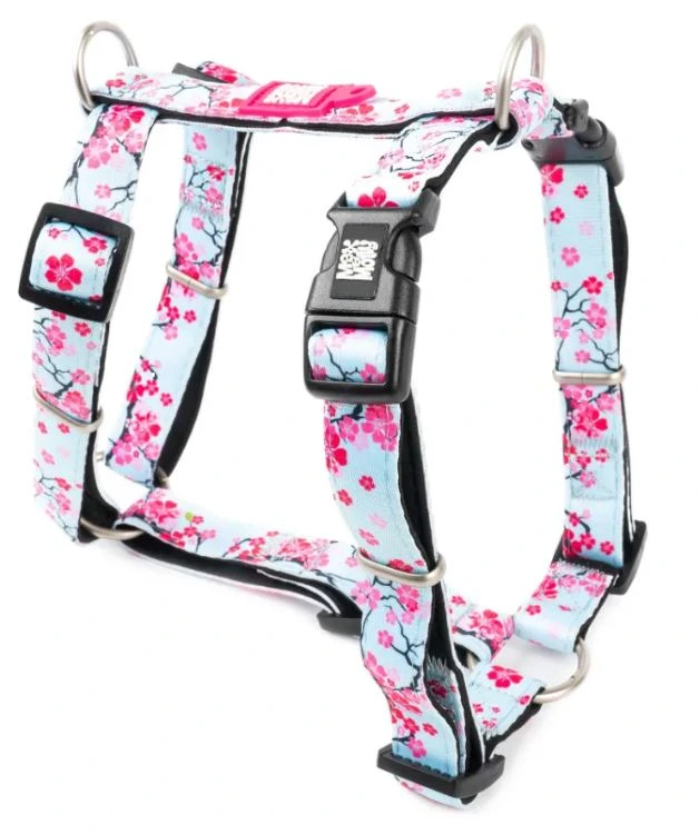 Шлея для собак Max & Molly H-Harness, Вишневий цвіт, розмір S