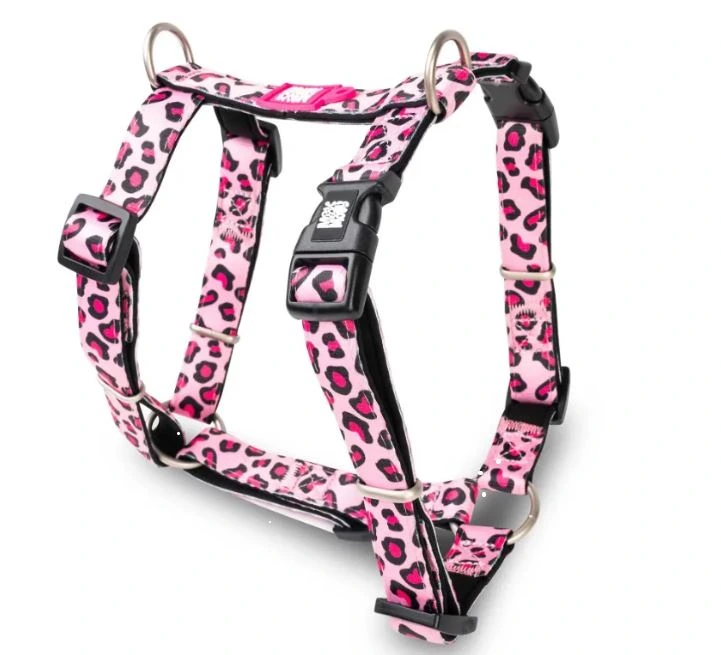 Шлея рожевий леопард H-Harness - Leopard Pink/M