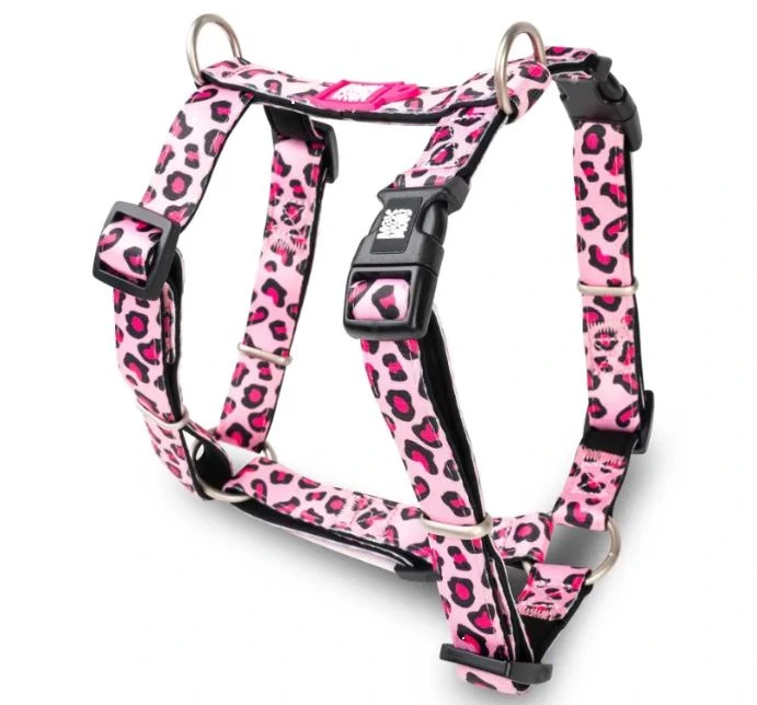 Шлея рожевий леопард H-Harness - Leopard Pink/XS