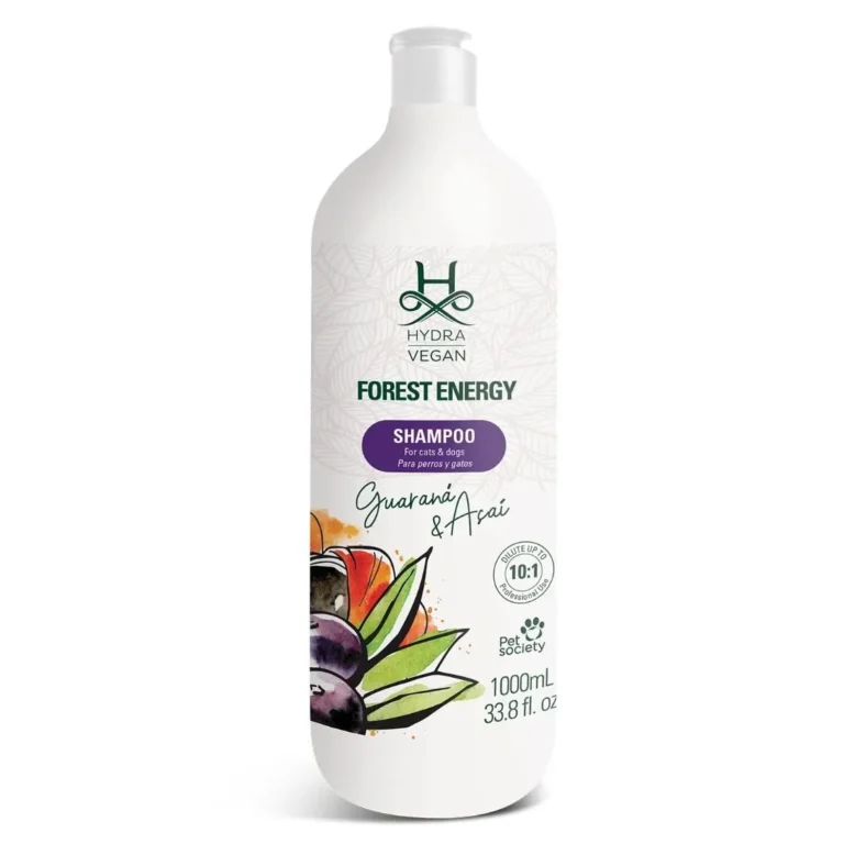 Шампунь для собак і котів Hydra Vegan Forest Energy Shampoo, зволожуючий та живильний, з гуараною та асаї, 1 л