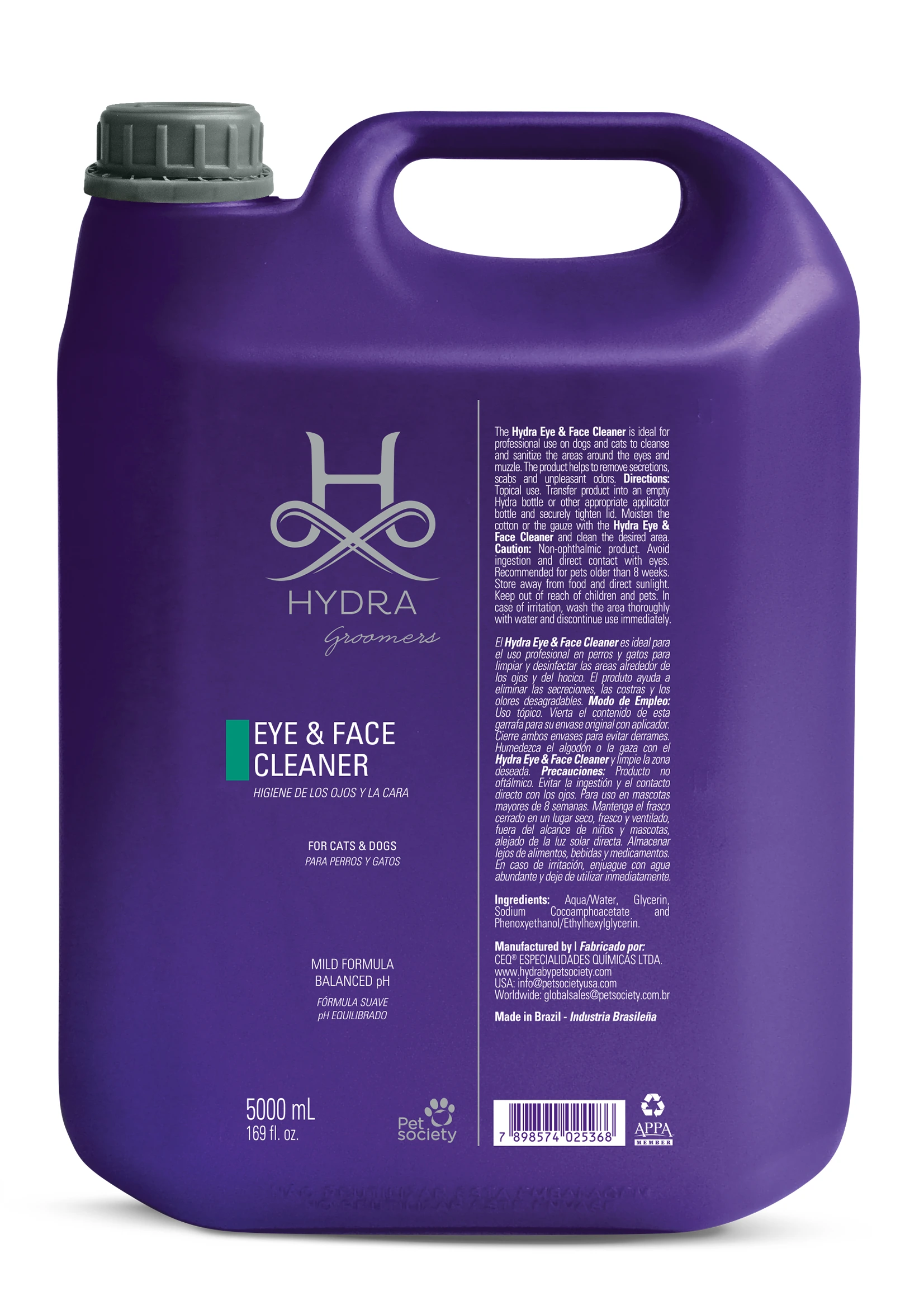 Засіб для догляду навколо очей та мордочки Hydra GROOMERS Eye and Face Cleaner 5Л