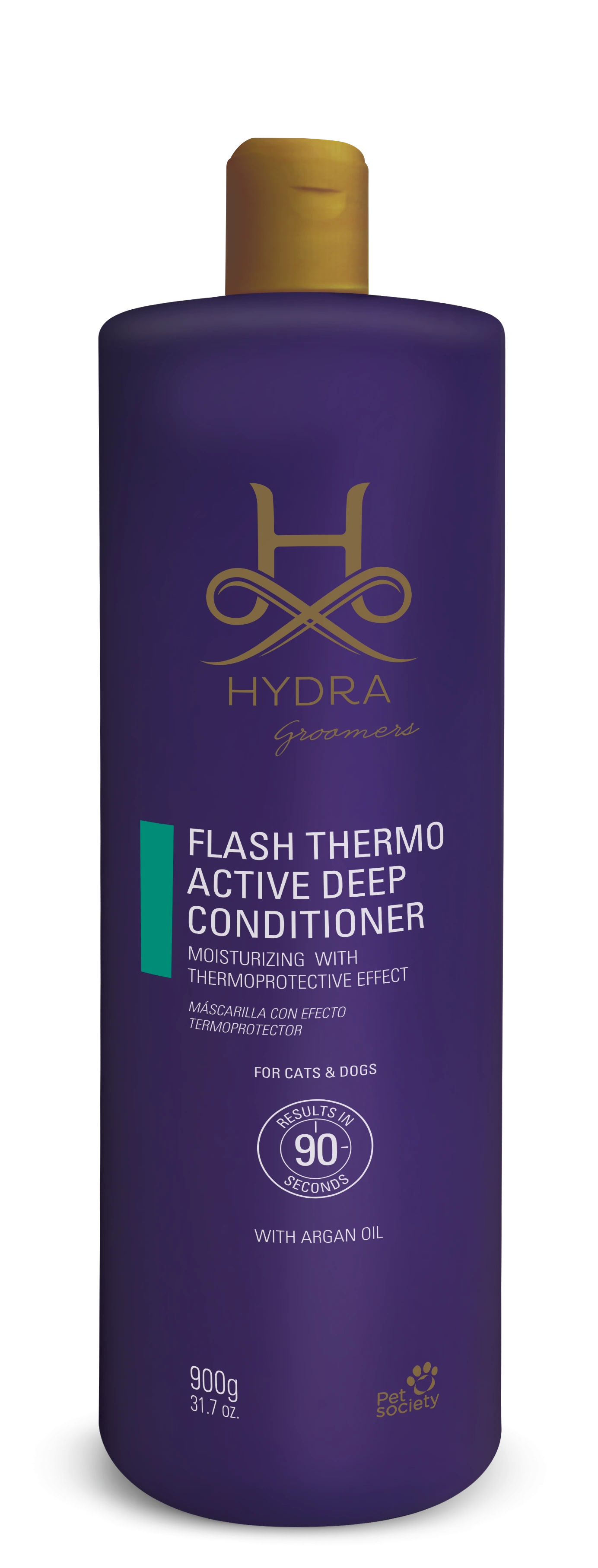 Кондиціонер для шерсті собак і котів Hydra GROOMERS Flash Thermo Active Deep Conditioner, експрес, з термозахистом, 900 г