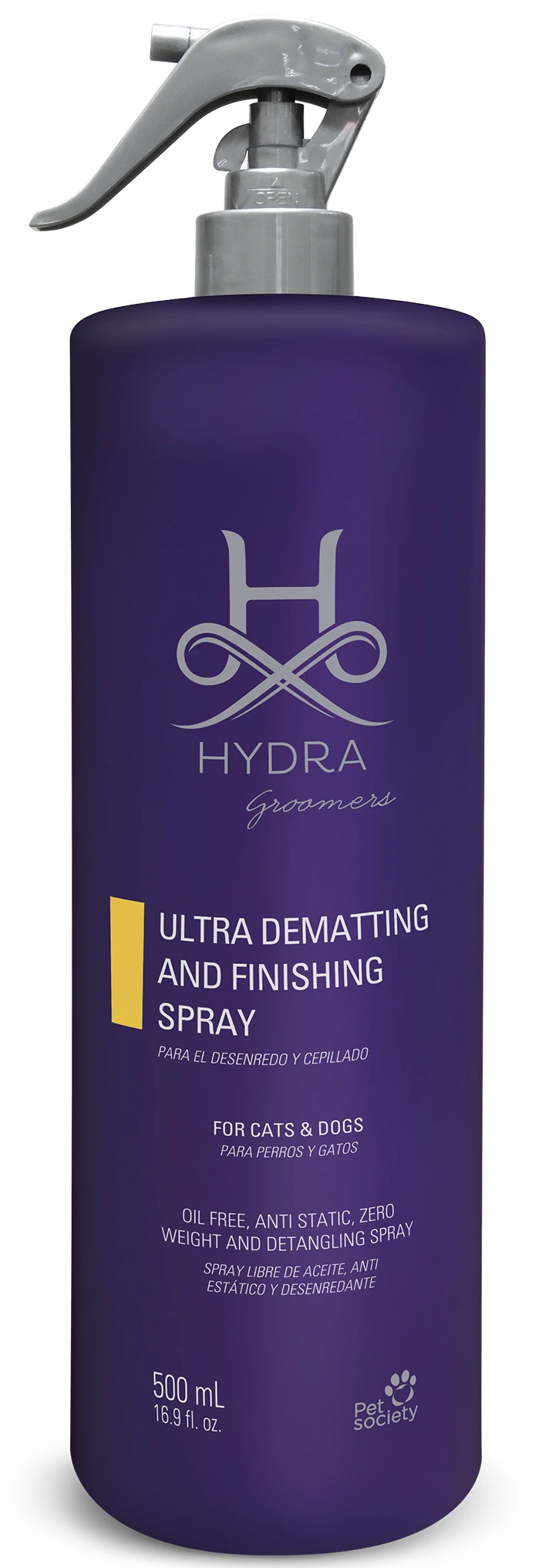 Спрей для собак і котів Hydra GROOMERS Ultra Dematt and Finishing, Фінішний для розчісування та догляду за шерстю, 500 мл