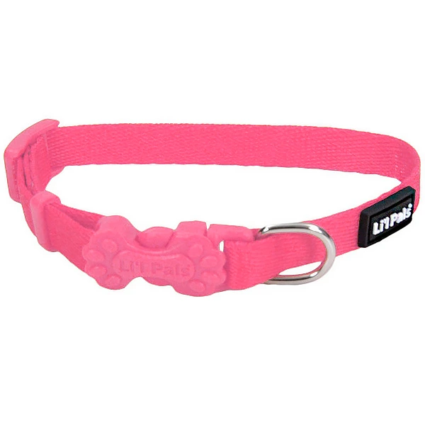 Нашийник для собак Coastal Li`l Pals Nylon, Неоново-рожевий