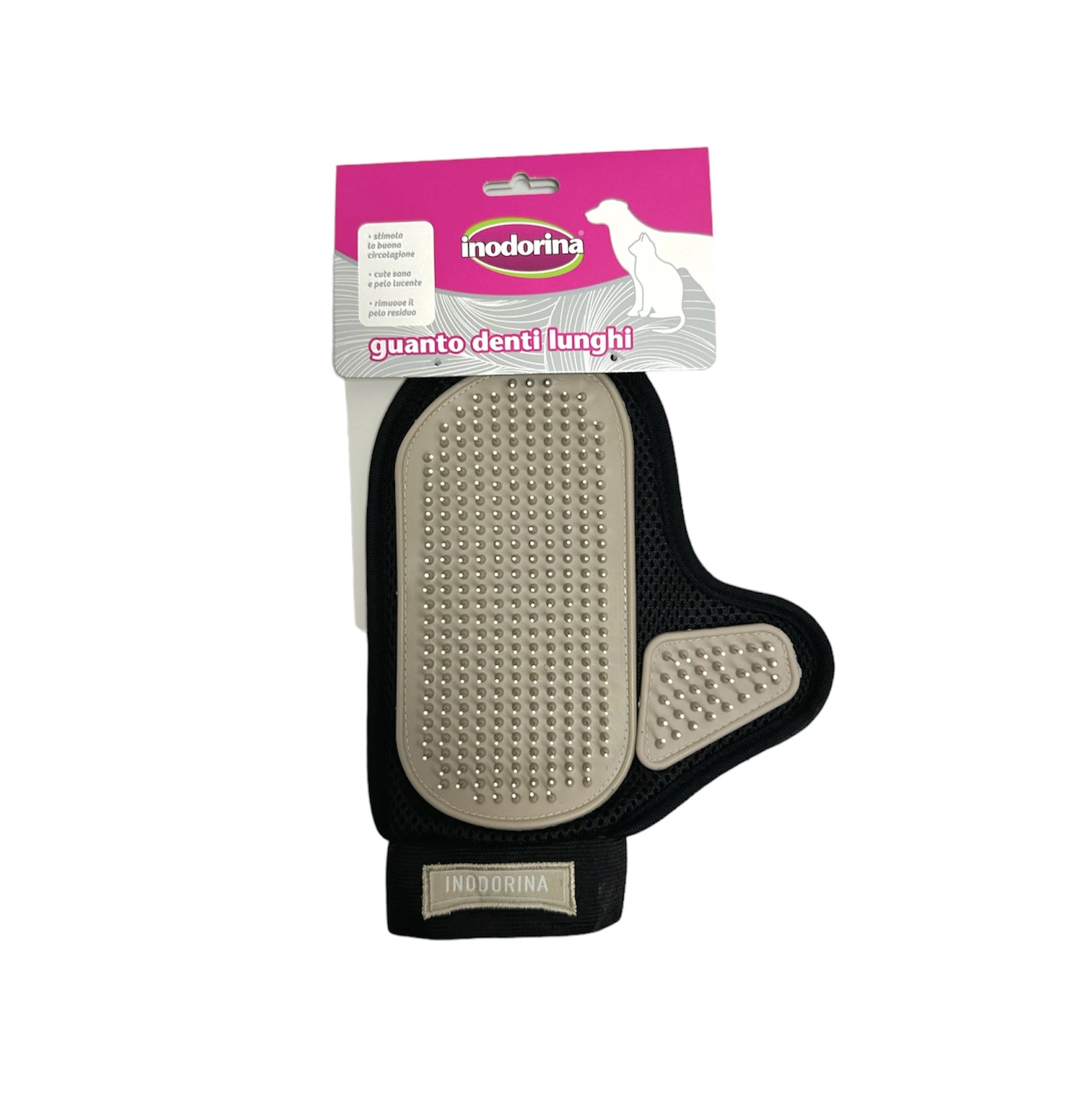 Рукавичка для вичісування Inodorina Long Tooth Glove, з подовженими зубчиками
