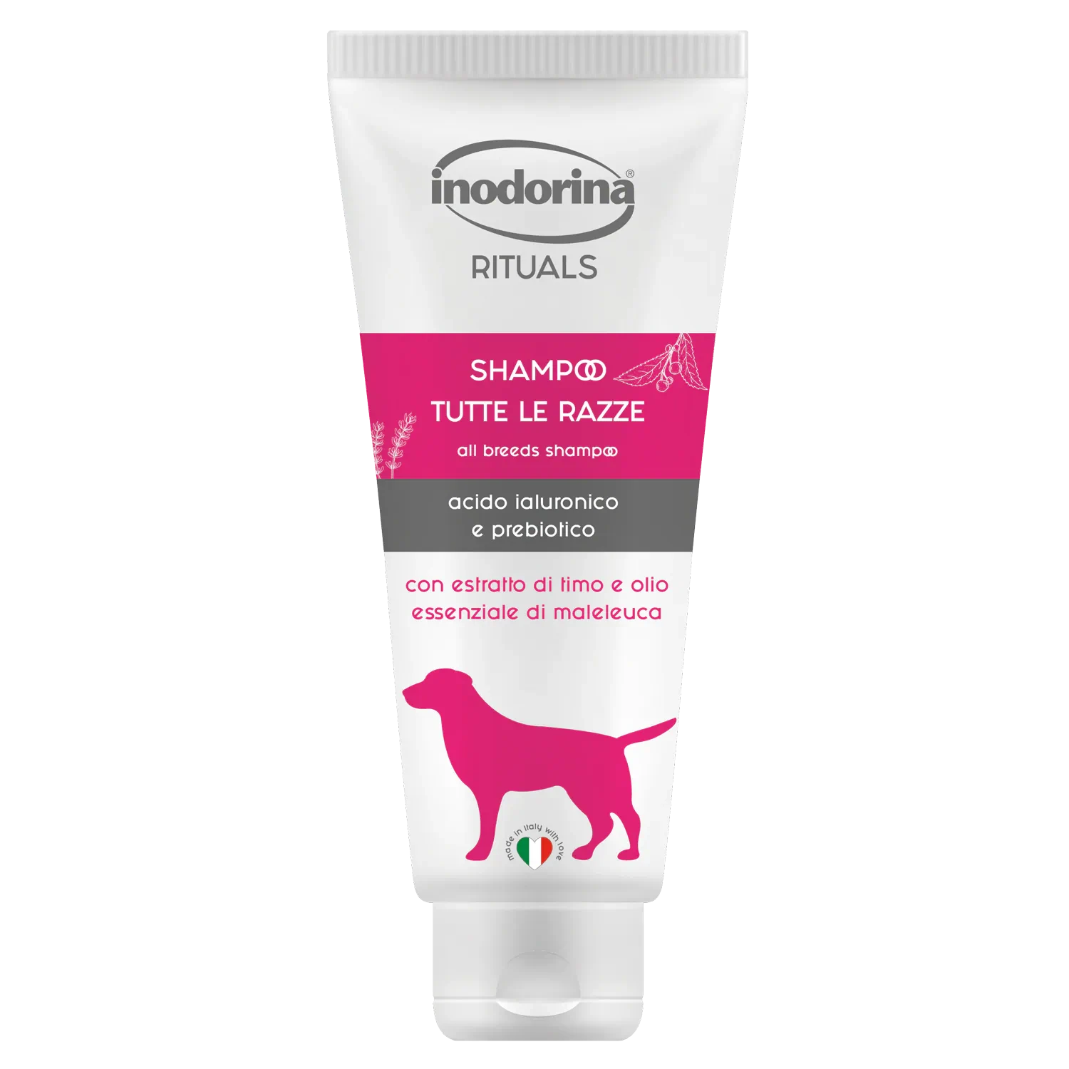 Шампунь для собак Inodorina Rituals Shampoo all breeds, із екстрактом чебрецю та ефірними оліями