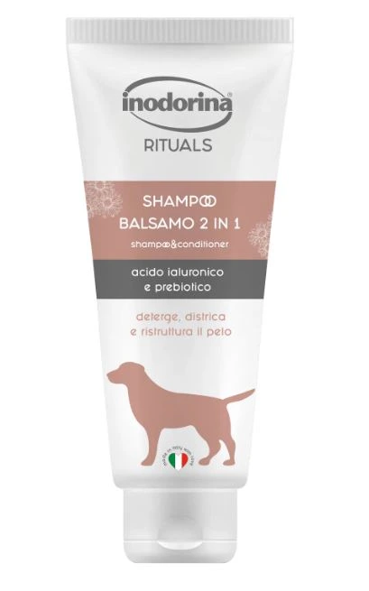 Шампунь-кондиціонер для собак Inodorina Rituals Shampoo and Conditioner 2 in 1, 250 мл