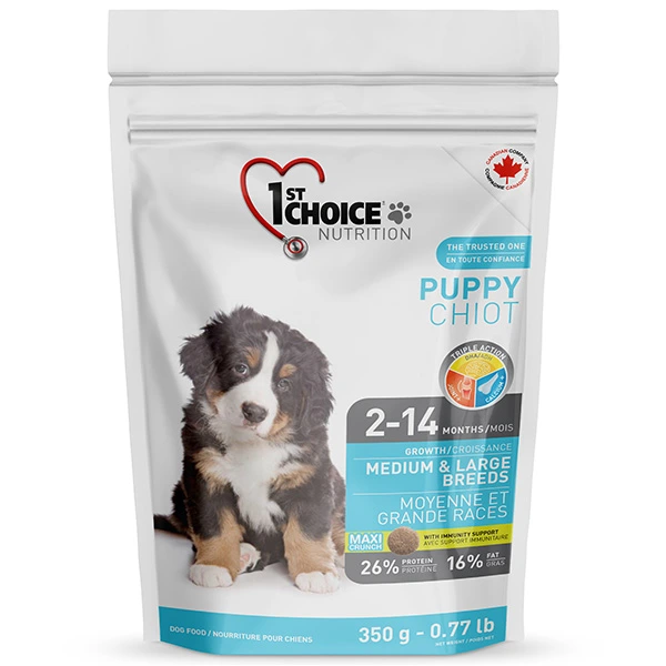 Корм для цуценят 1st Choice Puppy Medium&Large, Курка, 0.35 кг