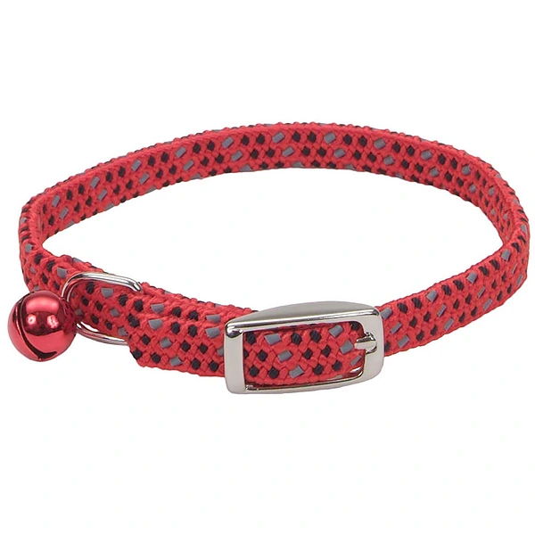 Нашийник для котів Coastal Li`l Pals Reflective Kitten Collar, світловідбивний, Червоний