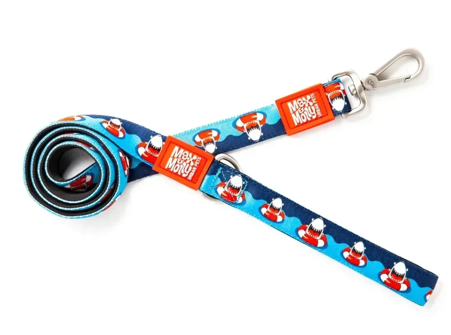 Повідець для собак Max & Molly Short Leash, Френзі Акула, XS
