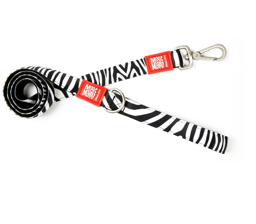 Повідець для собак Max & Molly Short Leash, Зебра, XS