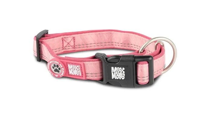Нашийник для собак Max & Molly Smart ID Collar Matrix 2.0, Рожевий, XS