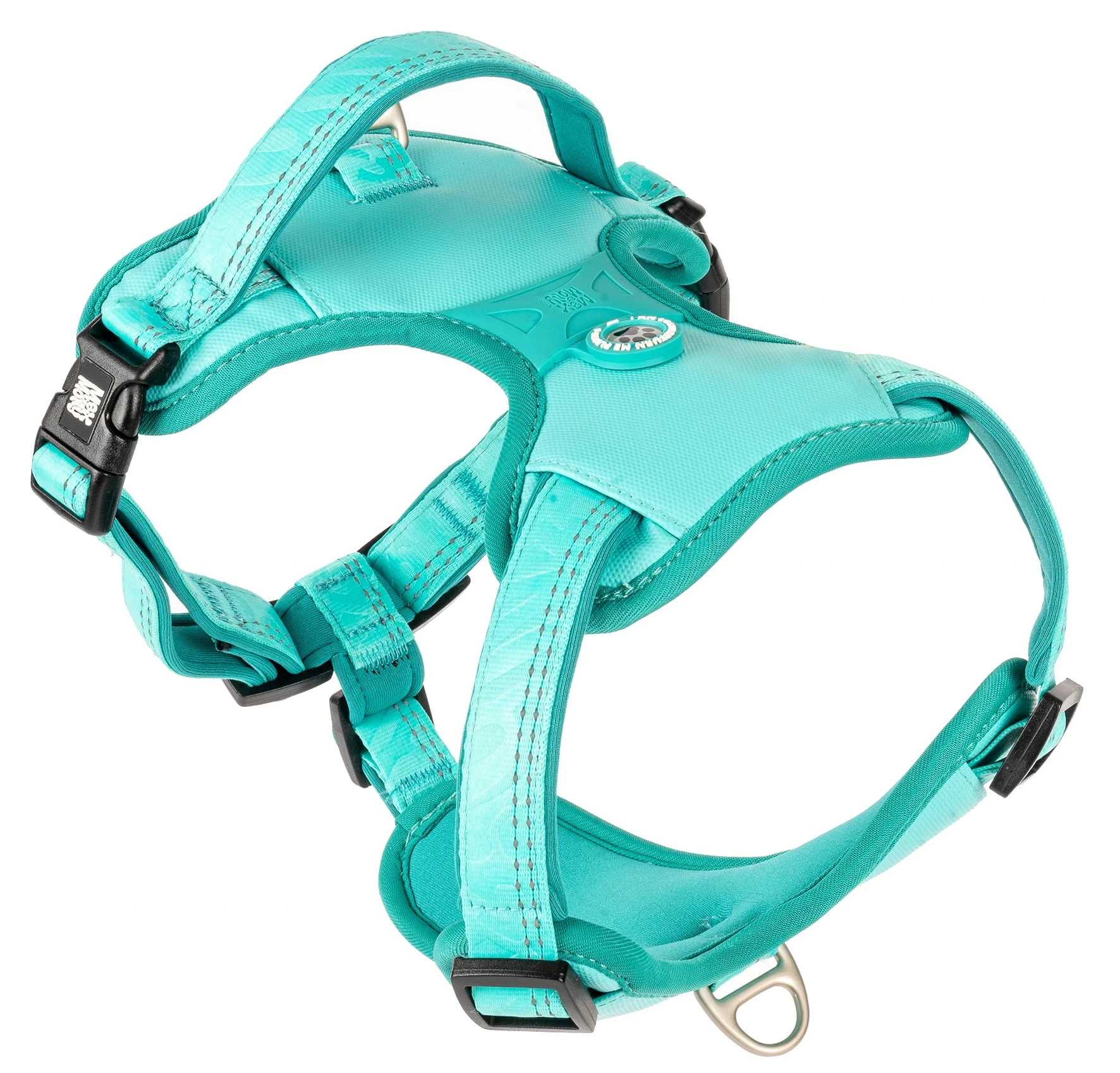 Шлея для собак Max & Molly Sport Harness Matrix 2.0, Бирюзовая, XL