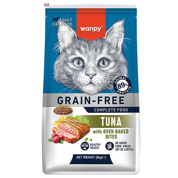 Сухий корм для котів Wanpy Adult Cat Grain Free, Тунець, 8 кг