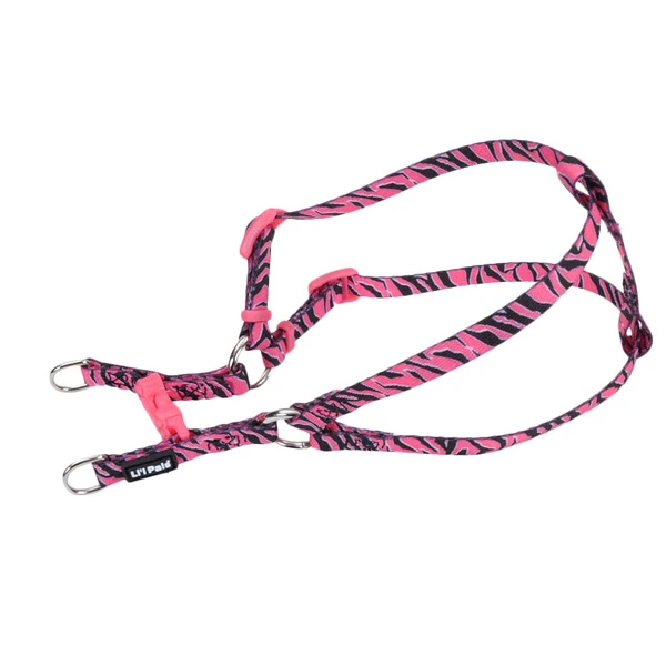 Шлея для собак Coastal Li’l Pals Comfort Dog Harnes, Рожева зебра