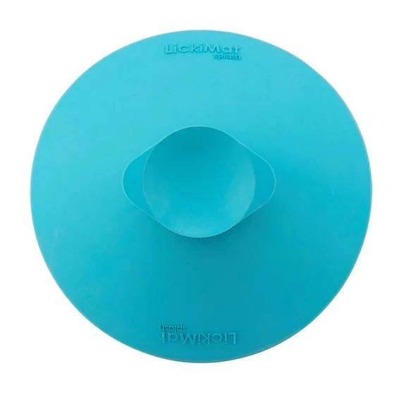 Лизальний килимок антистрес для собак LickiMat Splash Turquoise, для купання та догляду, на присосках