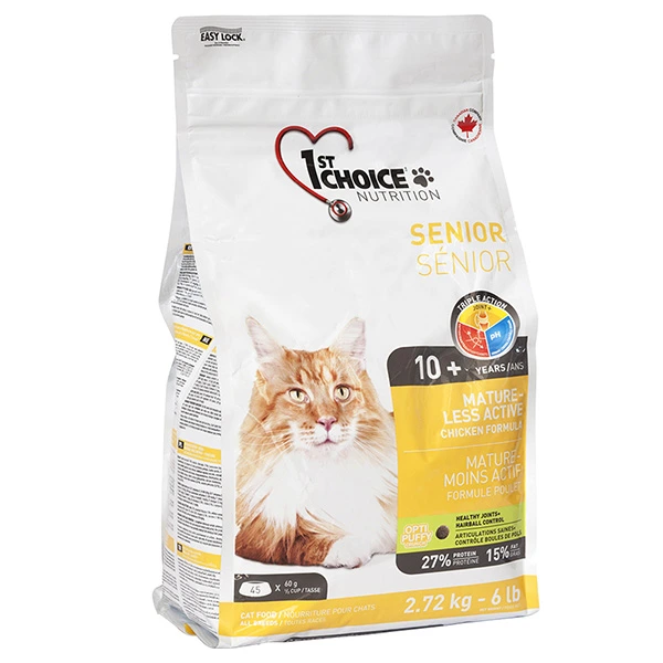 Корм для котів 1st Choice Senior Mature Less Aktiv, 2.72 кг