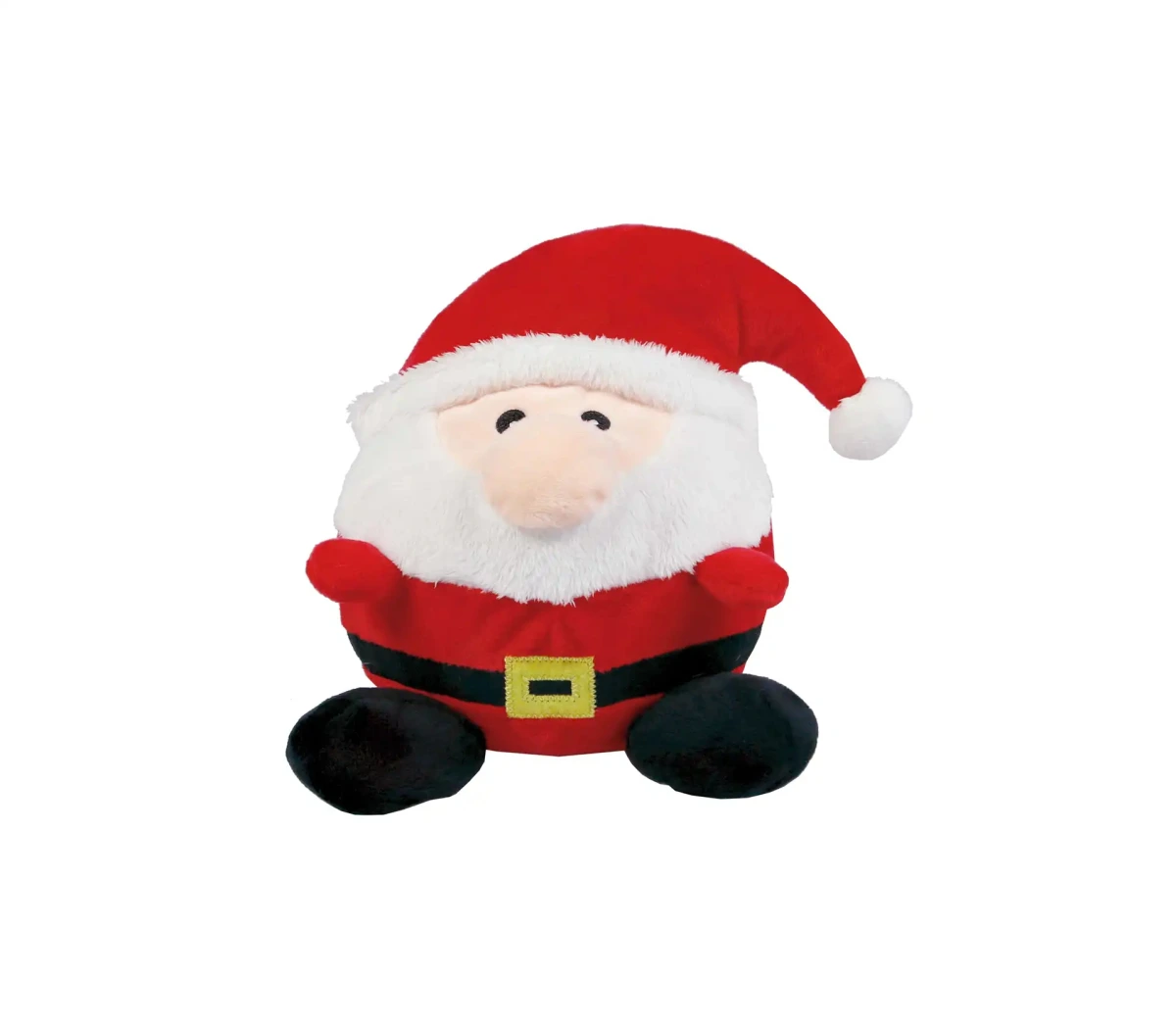 М'яка іграшка для собак Wolters Plush Ball Санта 15 см без звуку