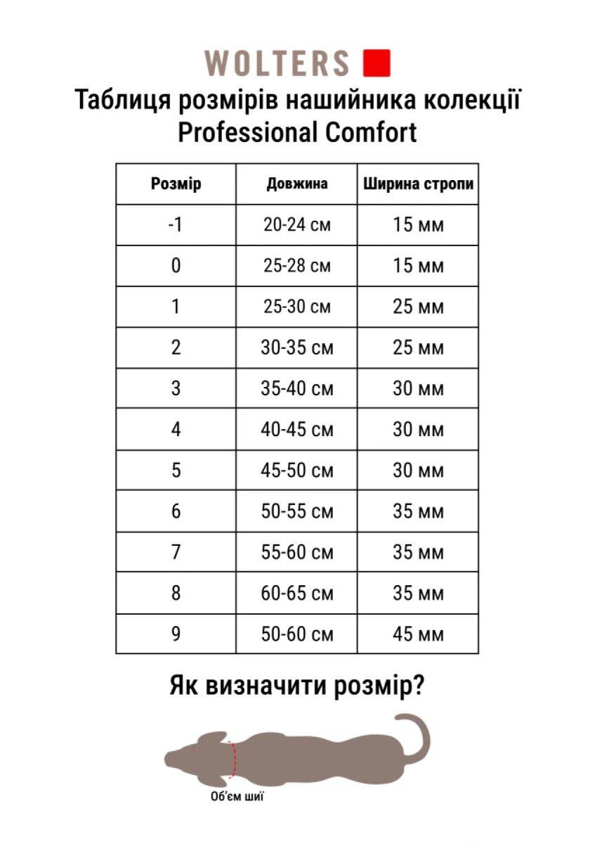 Нашийник для собак пом'якшений Wolters Professional Comfort 10 60-70 см / 45 мм Червоний