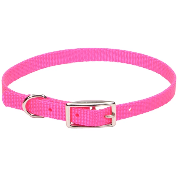 Нашийник для собак Coastal Nylon Web, Неоново-рожевий, 1 х 30 см