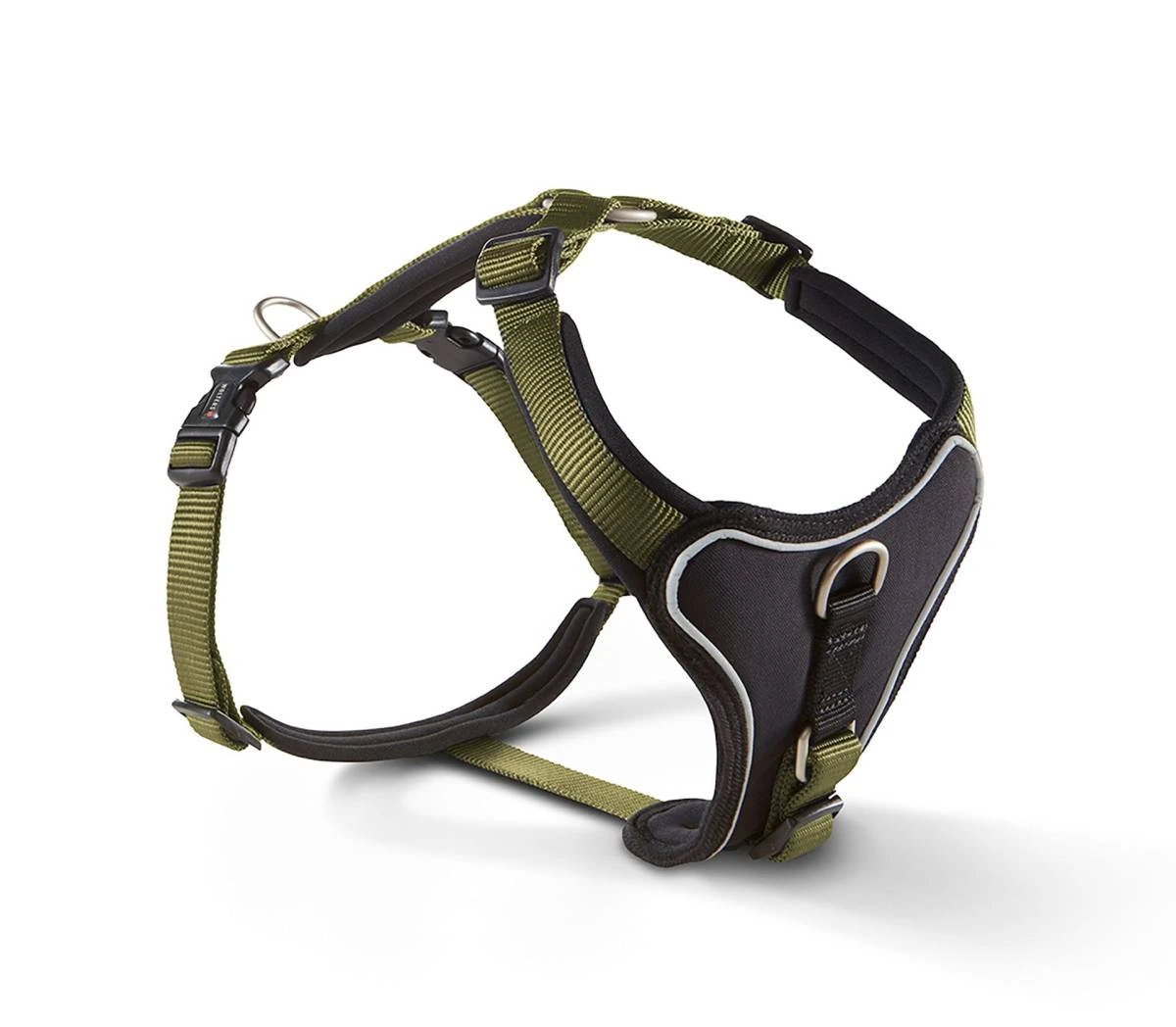 Шлейка для собак смягченная Wolters Professional Comfort -1 27-32 см / 15 мм Оливковый