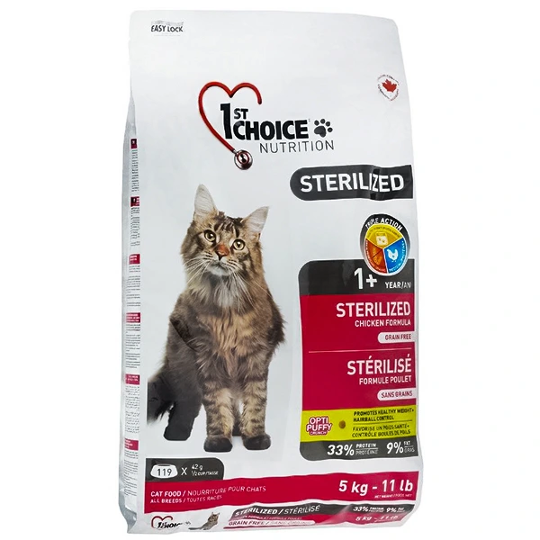 Корм для котів 1st Choice Sterilized, Курка, 5 кг