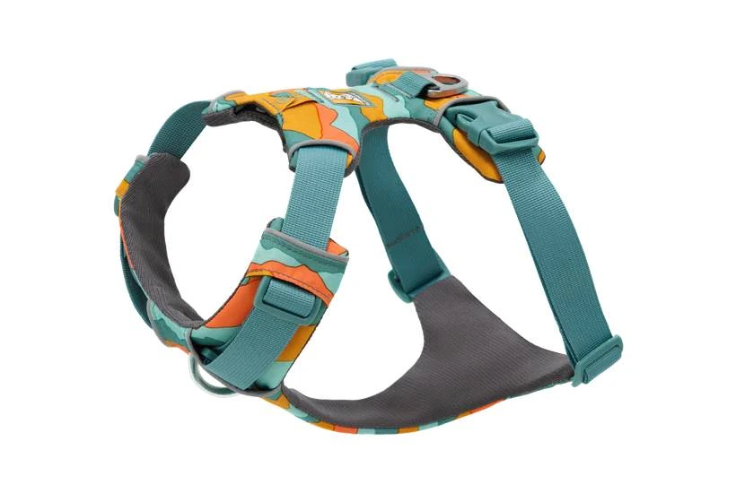Повсякденна шлейка для собак Ruffwear Front Range® L/XL 81-107 см Бірюзово-жовтогарячий