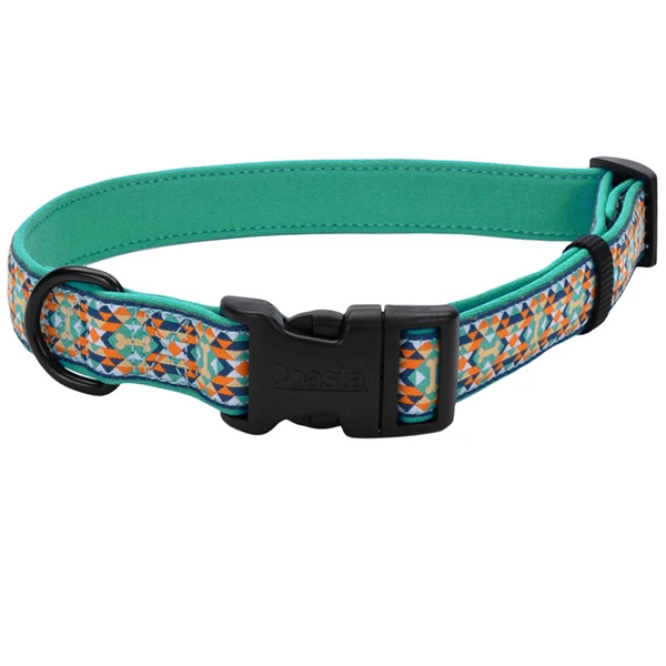 Нашийник для собак Coastal Ribbon Weave Collar, Темно-бірюзовий з кісточками