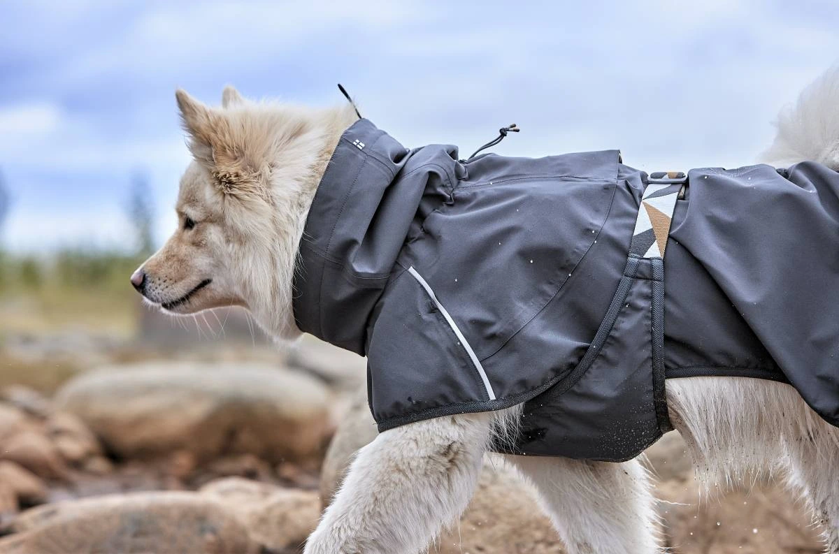Дощовик для собак Hurtta Mudventure Coat ECO 65 Сірий