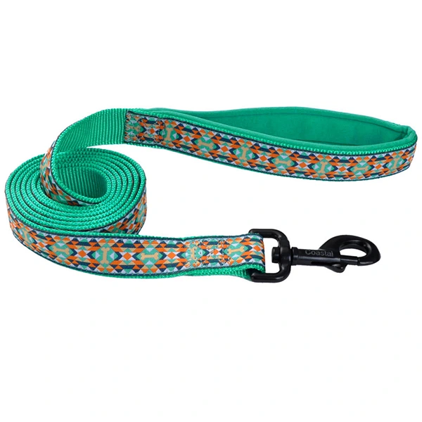 Повідець для собак Coastal Ribbon Weave Leash, Темно-бірюзовий з кісточками