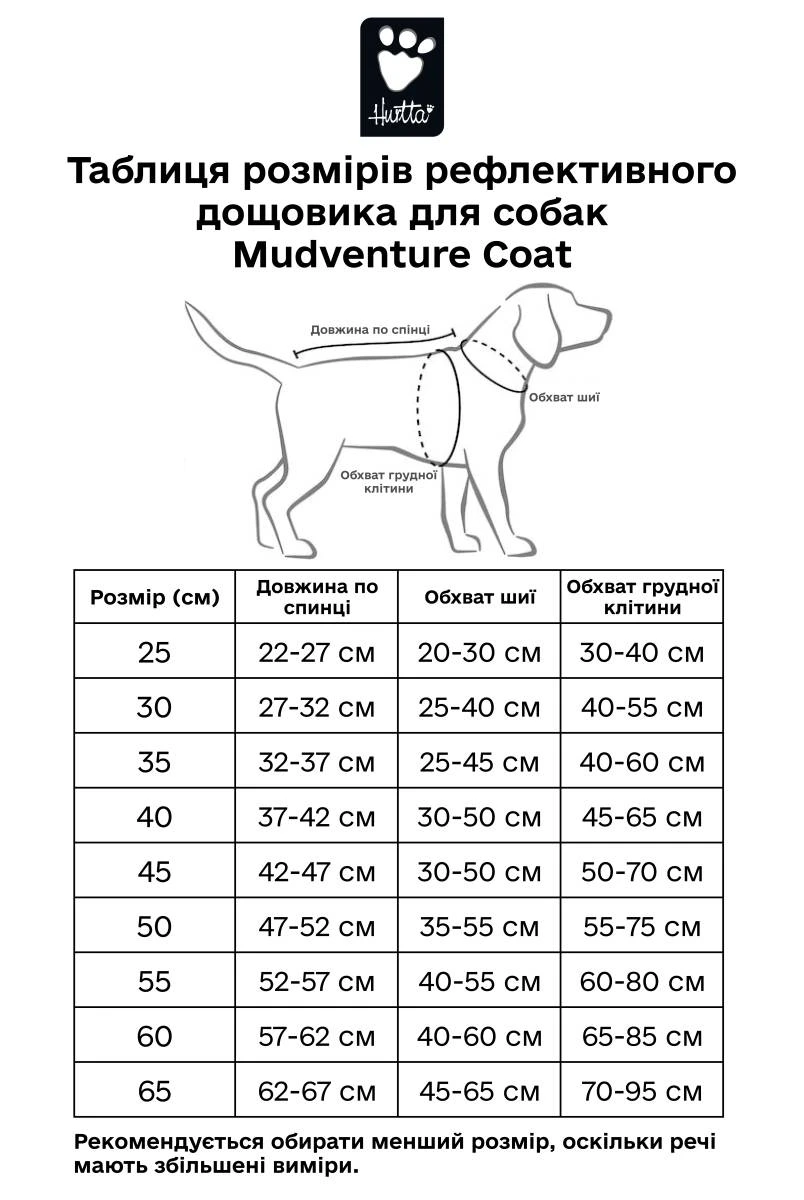 Рефлекторний дощовик для собак Hurtta Mudventure Reflective Coat 40 Жовтий