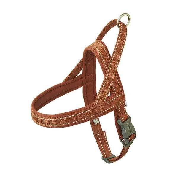 Пом'якшена шлея для собак Hurtta Casual harness ECO 35-45 Коричневий