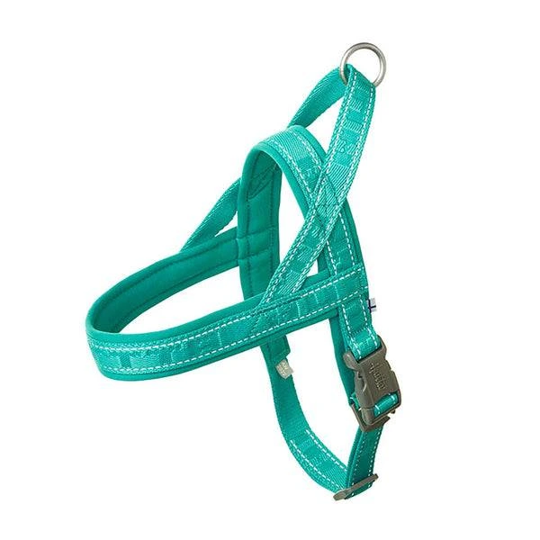 Пом'якшена шлея для собак Hurtta Casual harness ECO 35-45 Бірюзовий