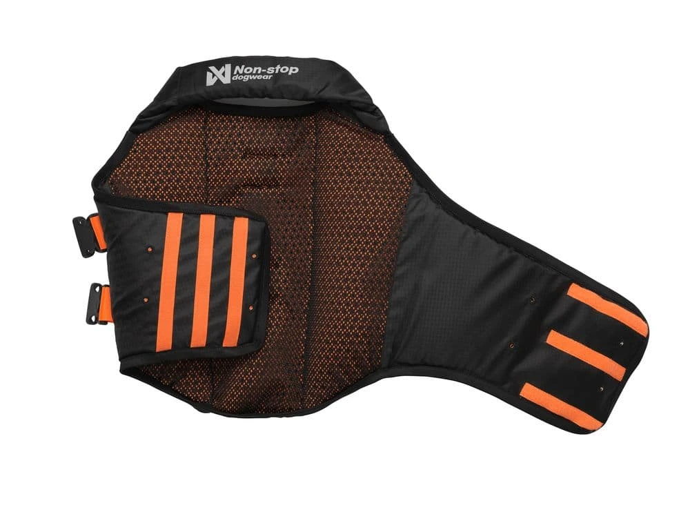 Рятувальний жилет для собак Protector life jacket Non-stop dogwear Чорний/Помаранчевий 3