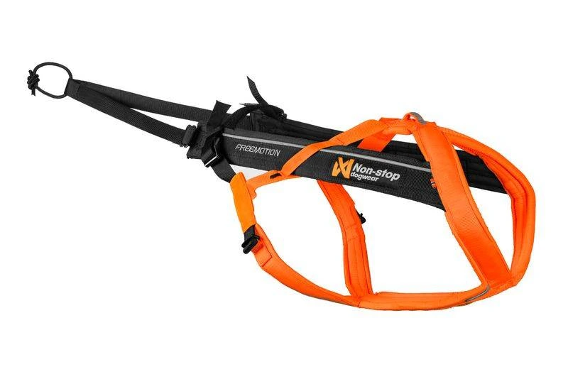 Шлейка для собак Freemotion harness 5.0 Non-stop dogwear Чорний/Помаранчевий 8