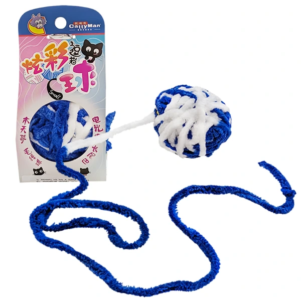 Іграшка для котів CattyMan Caddice Ball Long Tail, Синій
