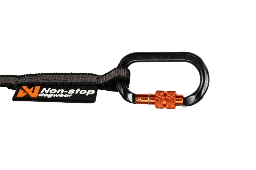 Повідець для собак Touring bungee leash Non-stop dogwear Чорний/Сірий 1,2 м/23 мм