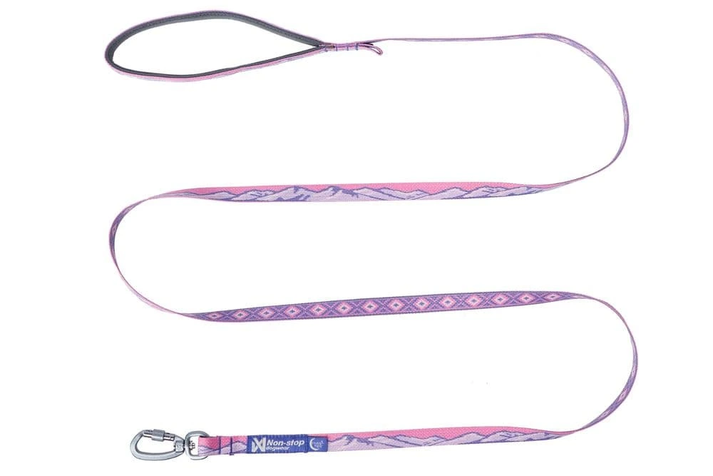 Повідець для собак Trail quest leash RP signature edition Non-stop dogwear Фіолетовий/Рожевий 15 мм/2 м
