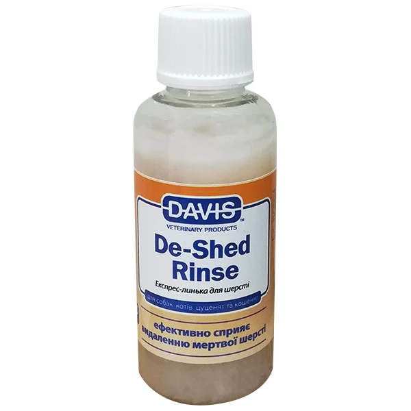 Ополіскувач для собак і котів Davis De-Shed Rinse, для полегшення линьки, концентрат