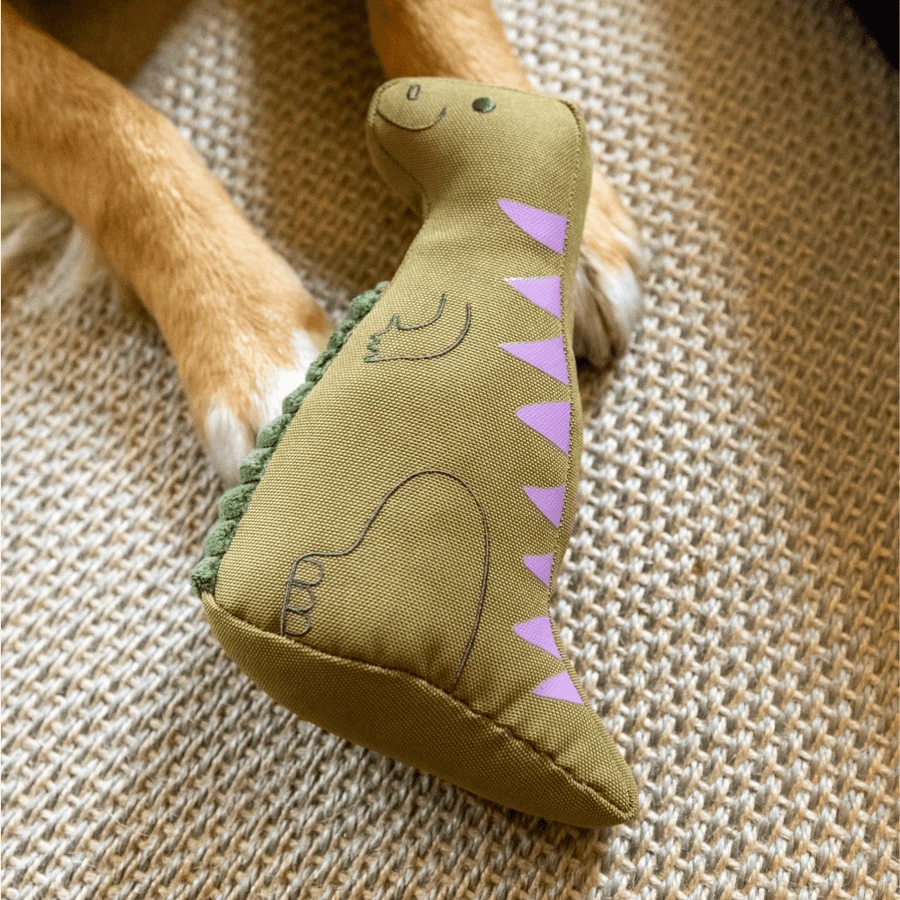 М'яка іграшка для собак Beco Pets Ігуанодон Зелений M
