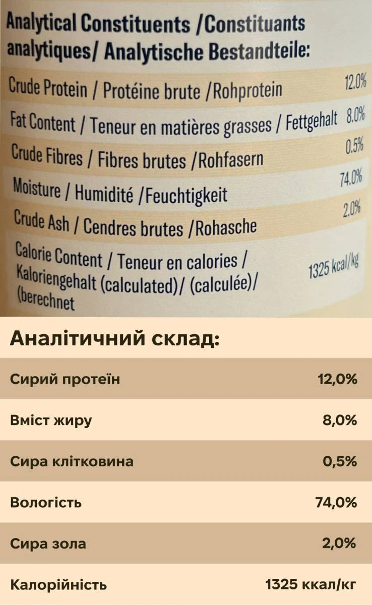 Повнораціонний вологий корм для собак Ziwi Peak Original Series Курка 390 г