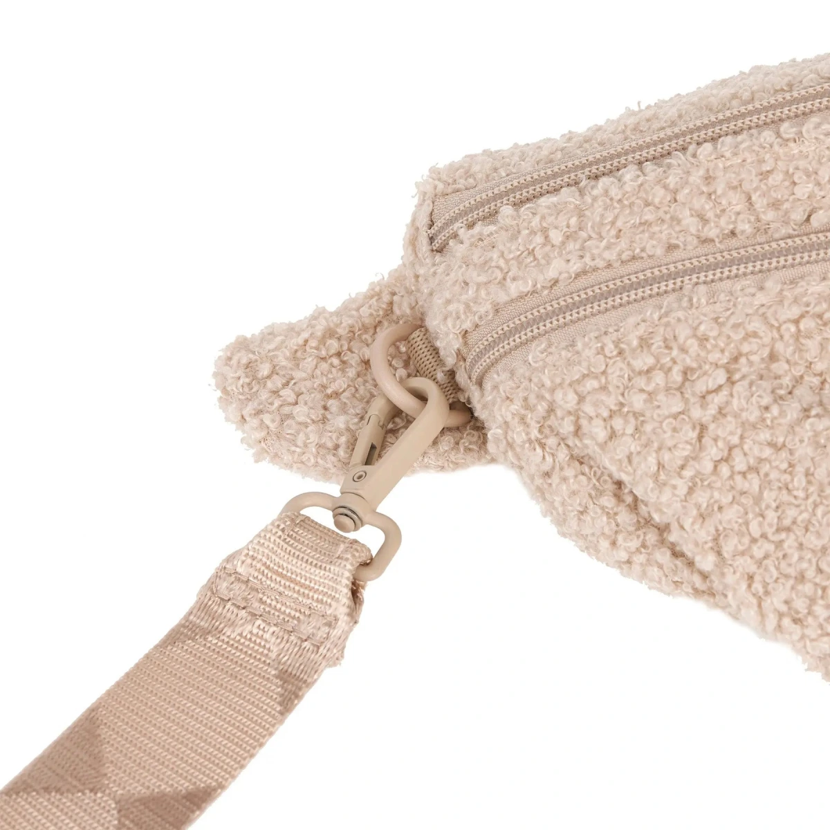 Поясна сумка-бананка для ласощів та аксесуарів собак Palopa Emma Teddy-Fleece Бежевий