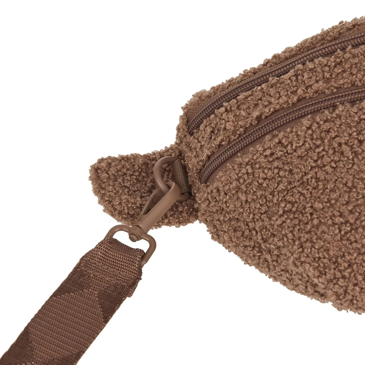 Поясна сумка-бананка для ласощів та аксесуарів собак Palopa Emma Teddy-Fleece Коричневий