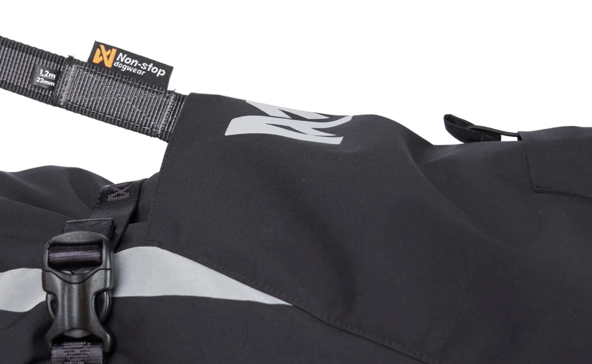 Тепла зимова куртка для собак Glacier jacket 3.0 Non-stop dogwear Чорний/Помаранчевий 30